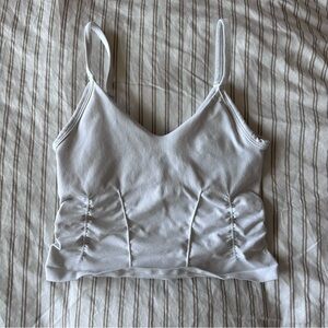 FP Movement white scrunched cami top, S